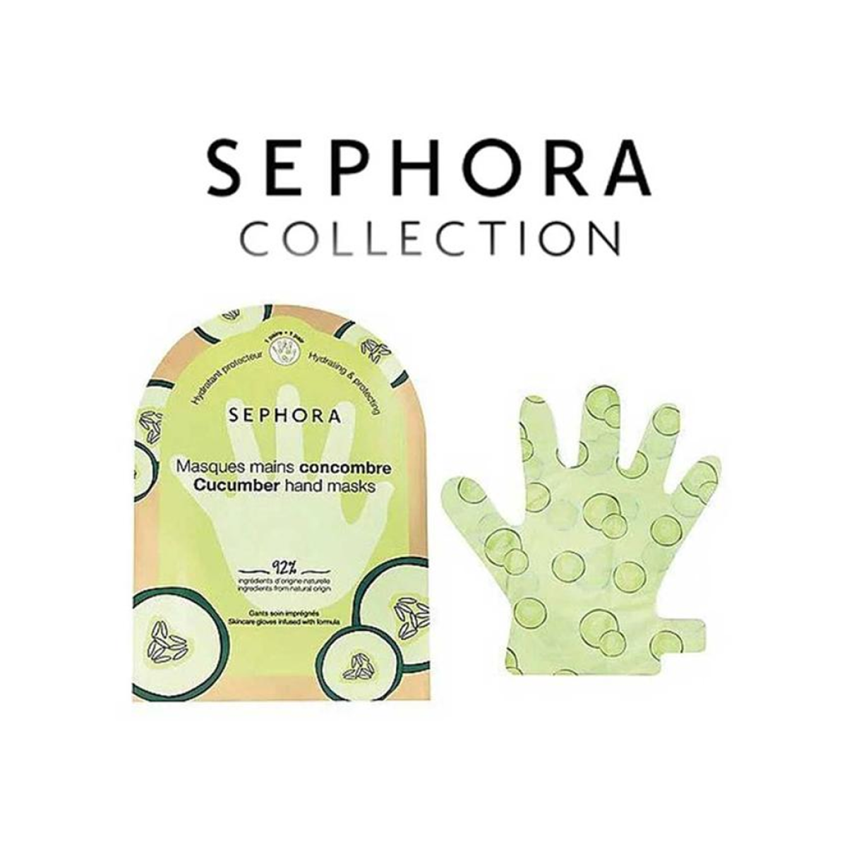 Sephora - Mask Mains Concombre 92% Ingrédients D'origine Naturelle