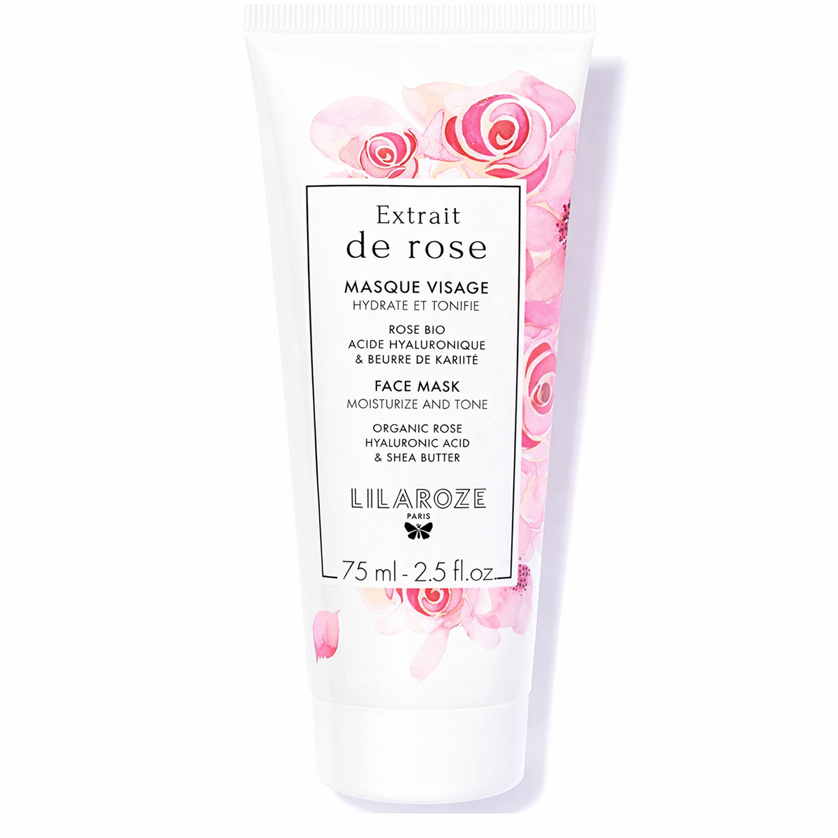 Lilaroze Paris - Face Mask Extract of Rose Hydrate et Tonifie
