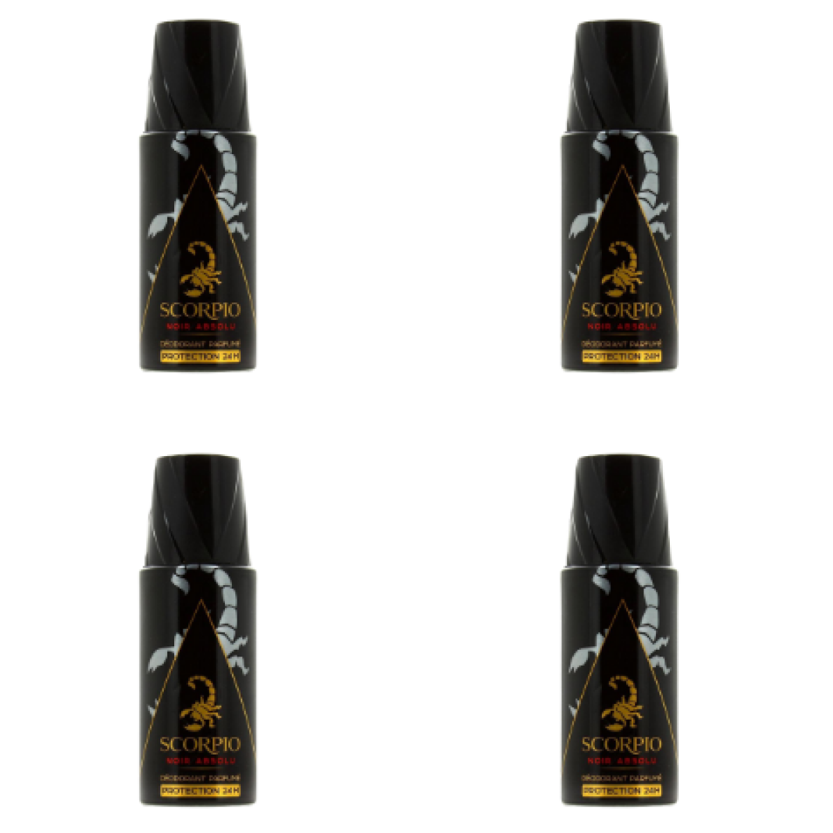 6*150ml Scorpio - Noir Absolu - Deodorant for Men