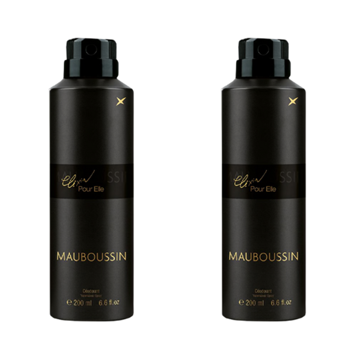 6*200ml Mauboussin - Elixir pour Elle - Deodorant for Women