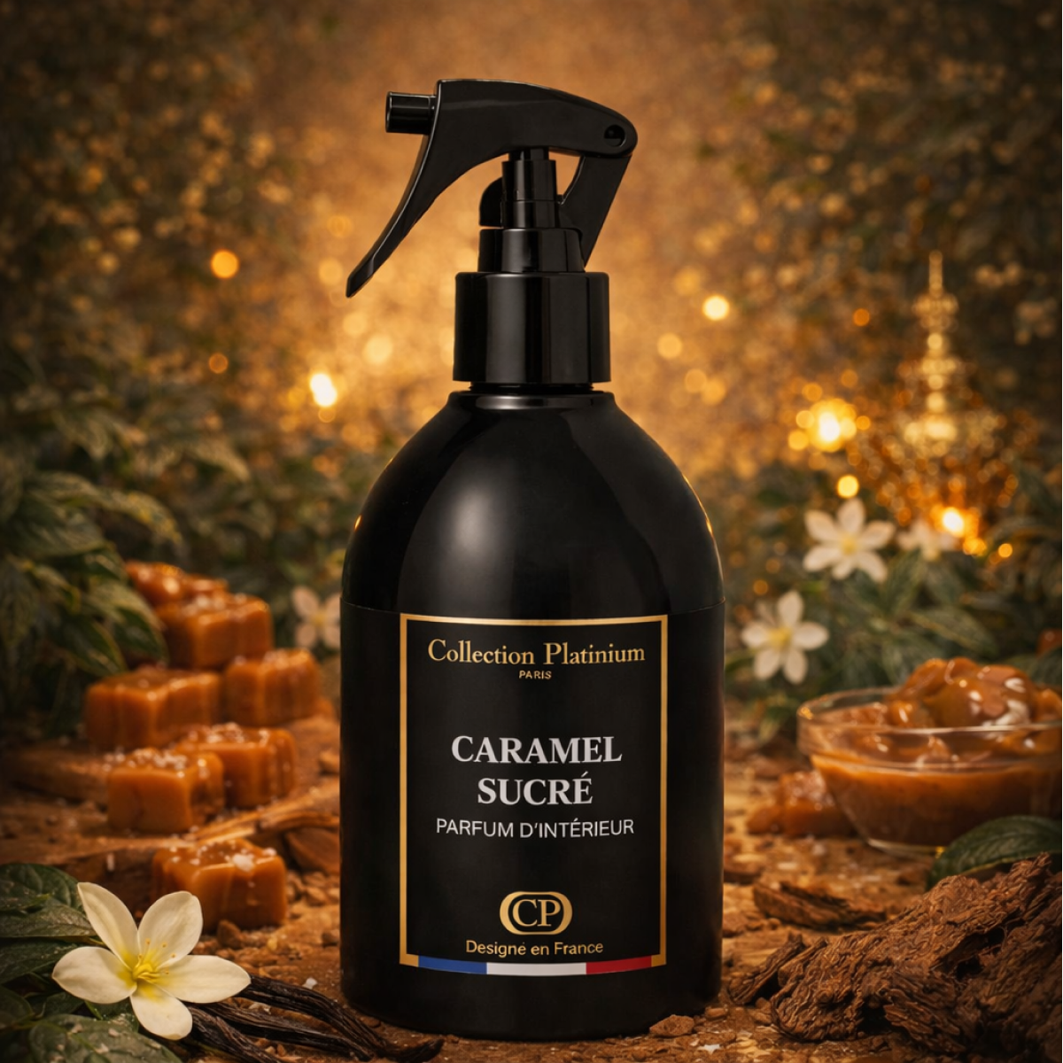 250ml Collection Platinium - Caramel Sucré - Parfum D'intérieur