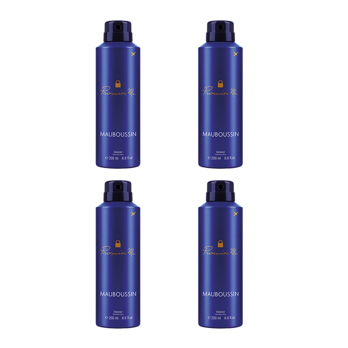 6*200ml Mauboussin - Promise Me - Déodorant pour femme