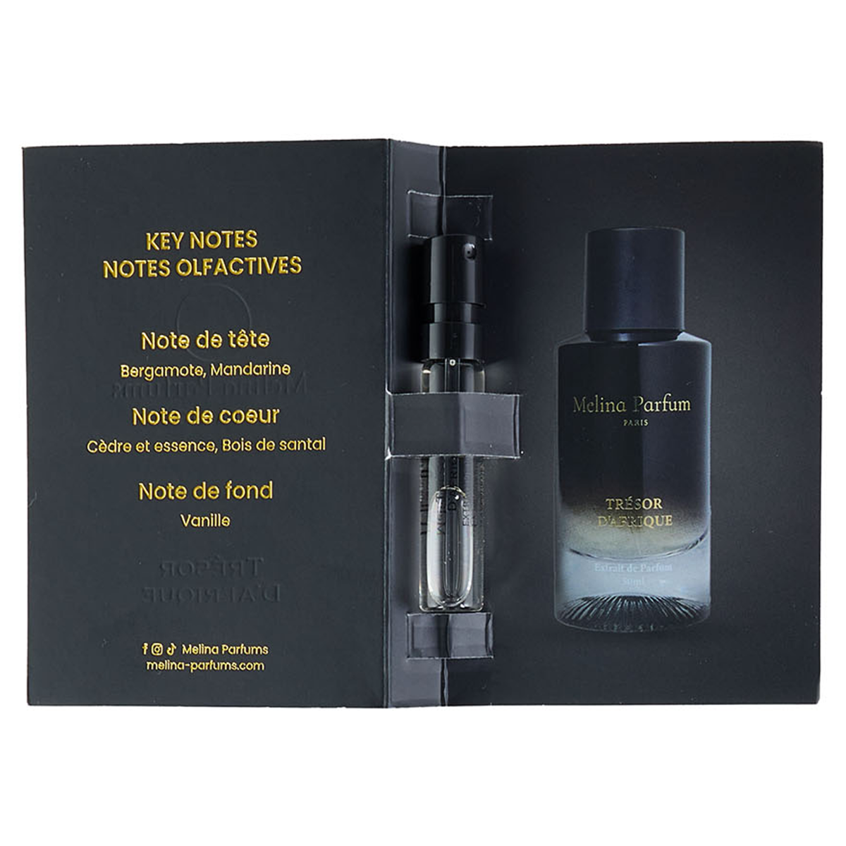 Melina Parfums - Trésor D'afrique - Perfume Extract for Men