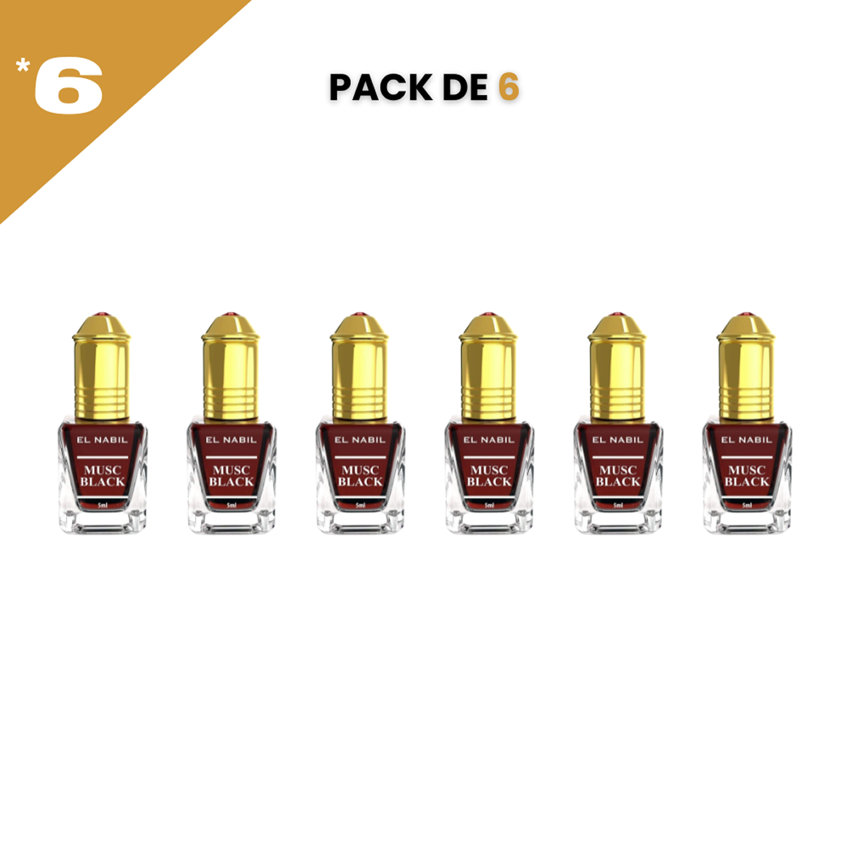 12*5ml el Nabil - Musc Black - Parfum Concentrate Sans Alcool 12*5ml