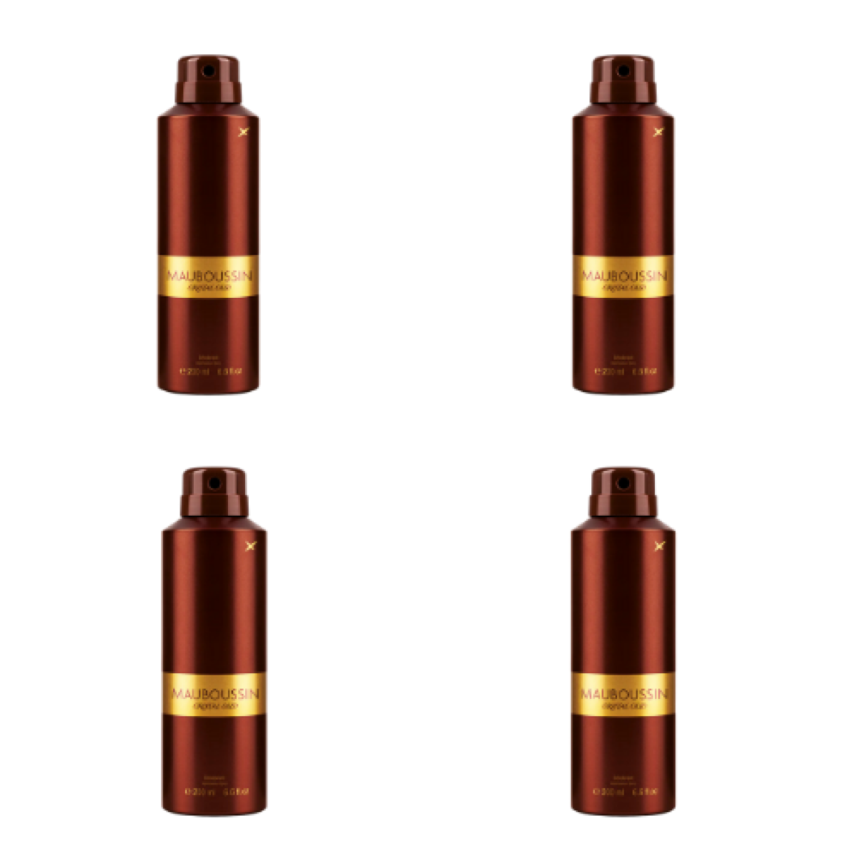 6*200ml Mauboussin - Cristal Oud - Deodorant for Men