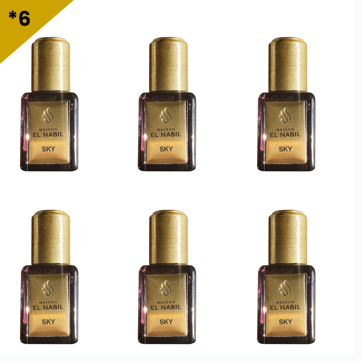 12*5ml el Nabil - Sky - Parfum Concentrate Sans Alcool