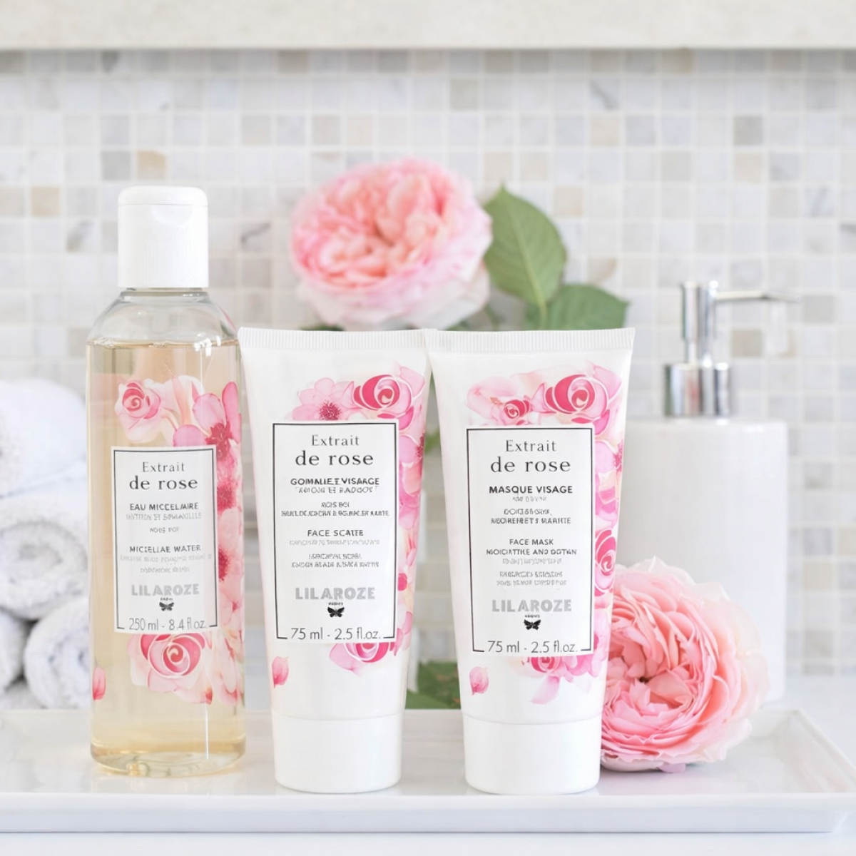 Lilaroze Paris - Face Mask Extract of Rose Hydrate et Tonifie
