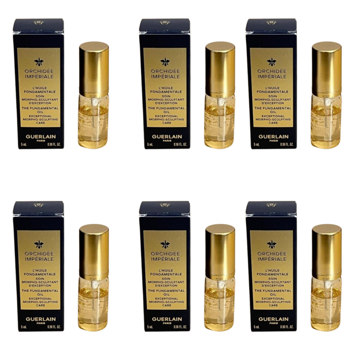 6*5ml Guerlain Paris - Orchidée Impériale - L'Oil Fondamentale