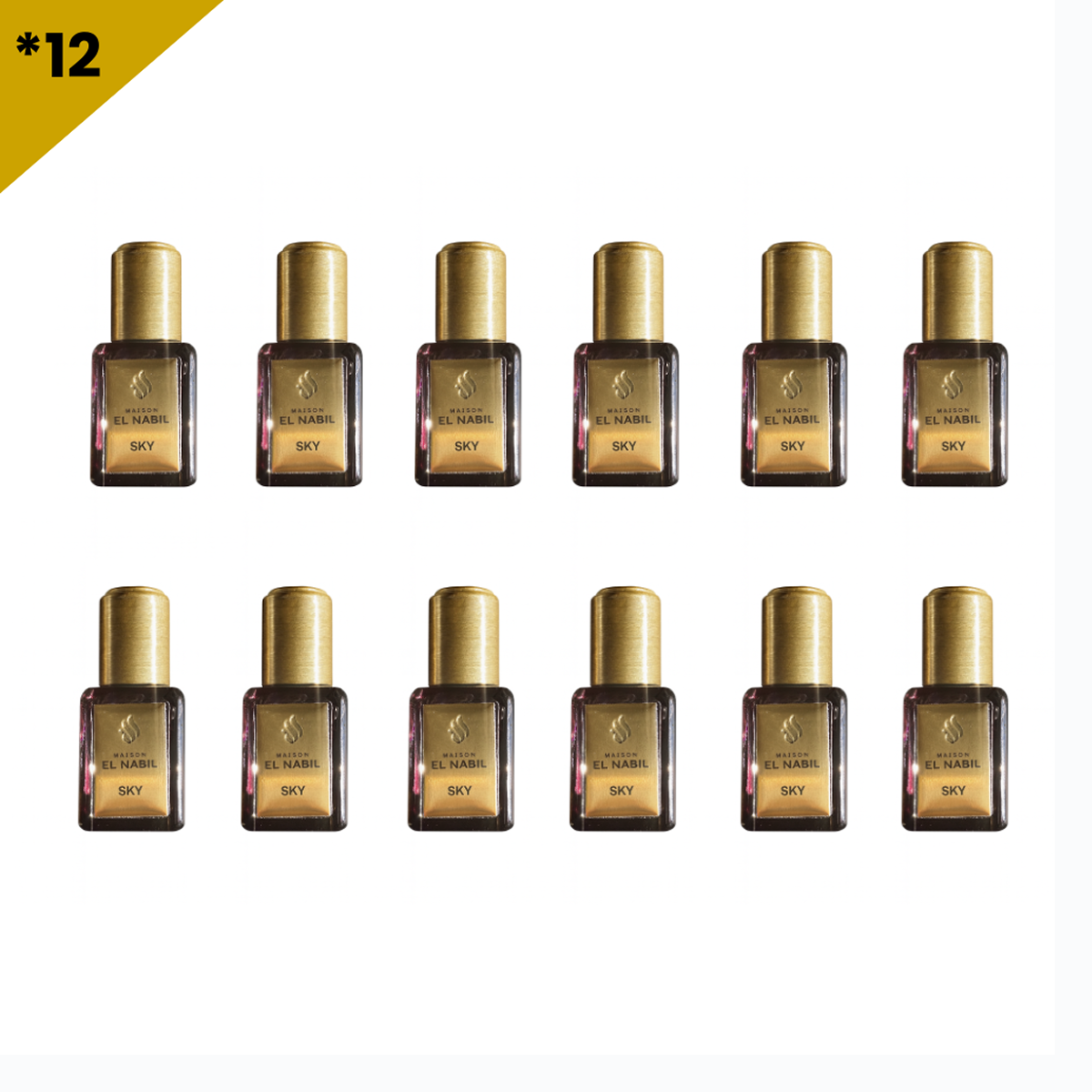 12*5ml el Nabil - Sky - Parfum Concentrate Sans Alcool