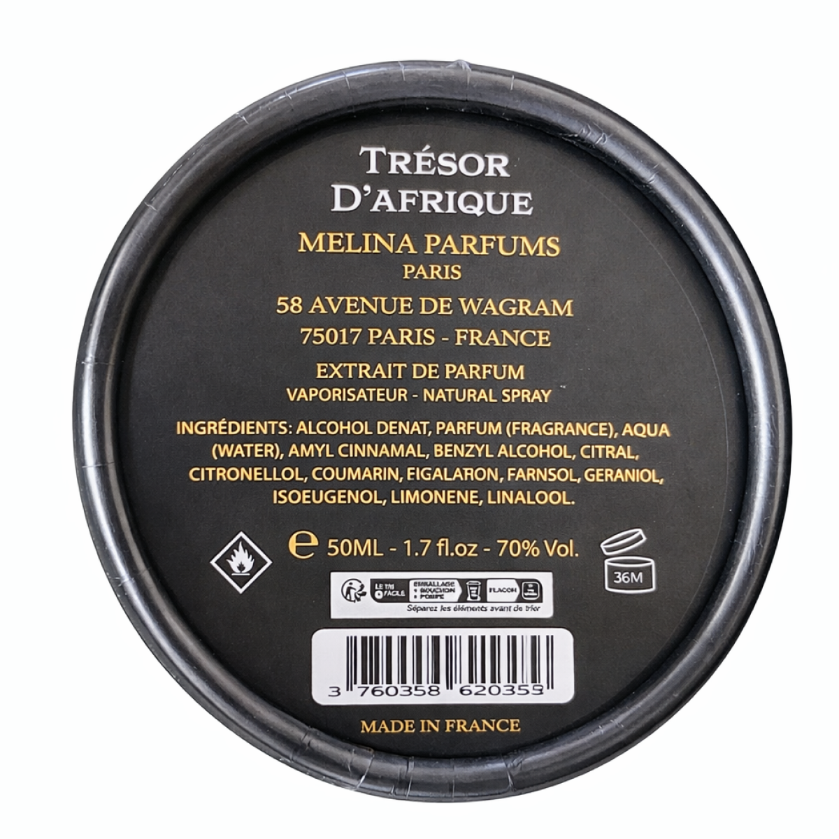 Melina Parfums - Trésor D'afrique - Perfume Extract for Men