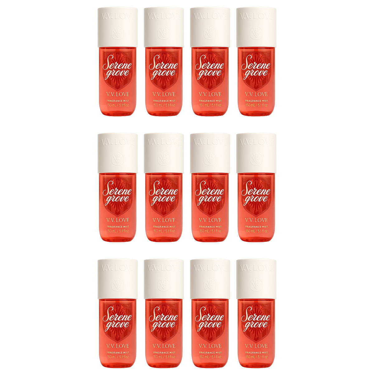 12*150ml Vv Love - Serene Grove - Fragrance Mist for Women