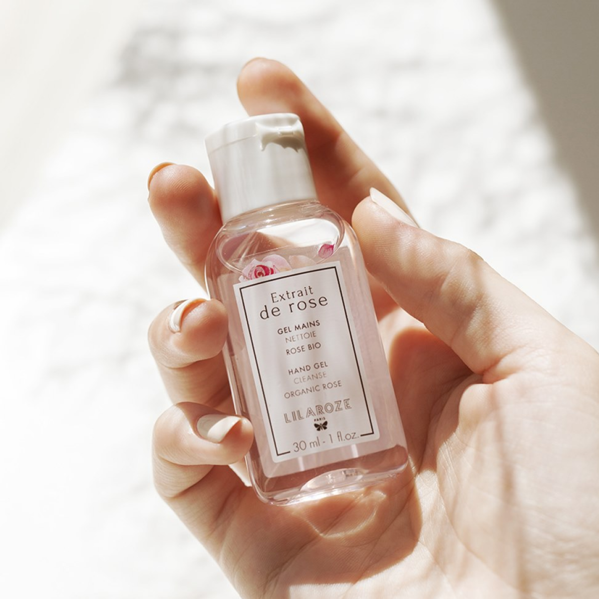 24 * 30ml Lilaroze Paris - Cleansing Hand Gel Extract of Rose