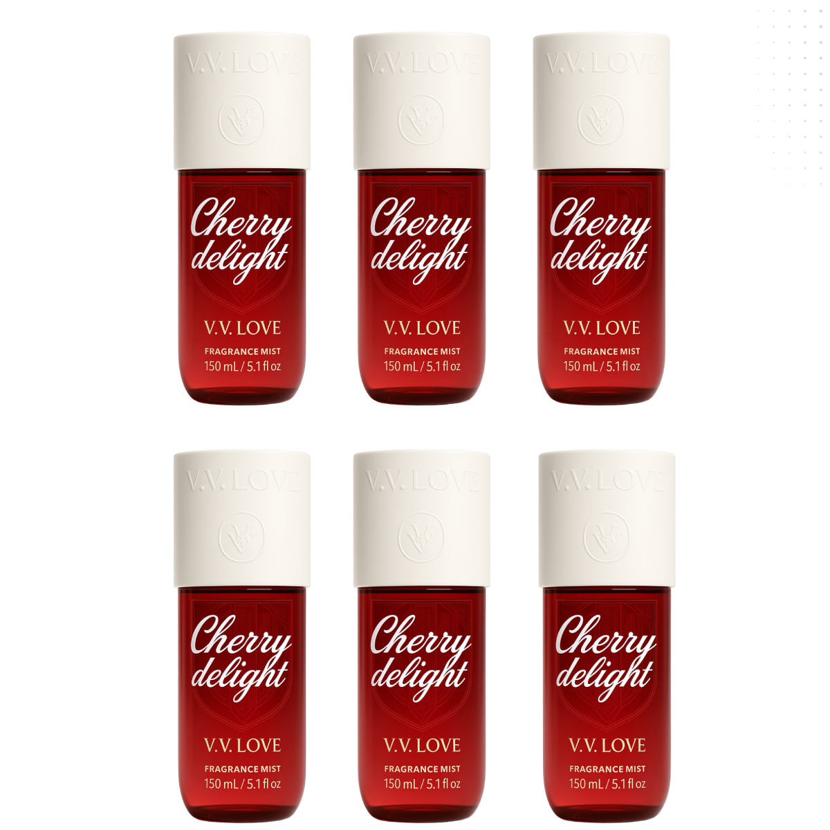 12*150ml Vv Love - Cherry Delight - Fragrance Mist for Women