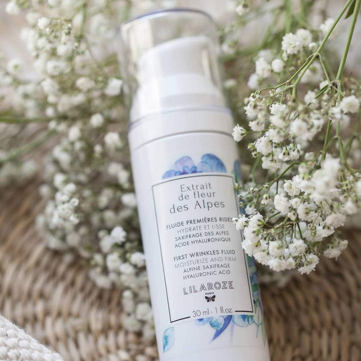 Lilaroze Paris - Fluide Première Rides Extract of Fleur Des Alpes Hydrate et Lisse Acide Hyaluronique