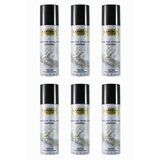 6 * 150ml Ted Lapidus - Lapidus - Deodorant for Men