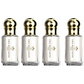 4*12ml Gris Montaigne - Musc Tahara Rouge Absolu - Parfum Concentrate