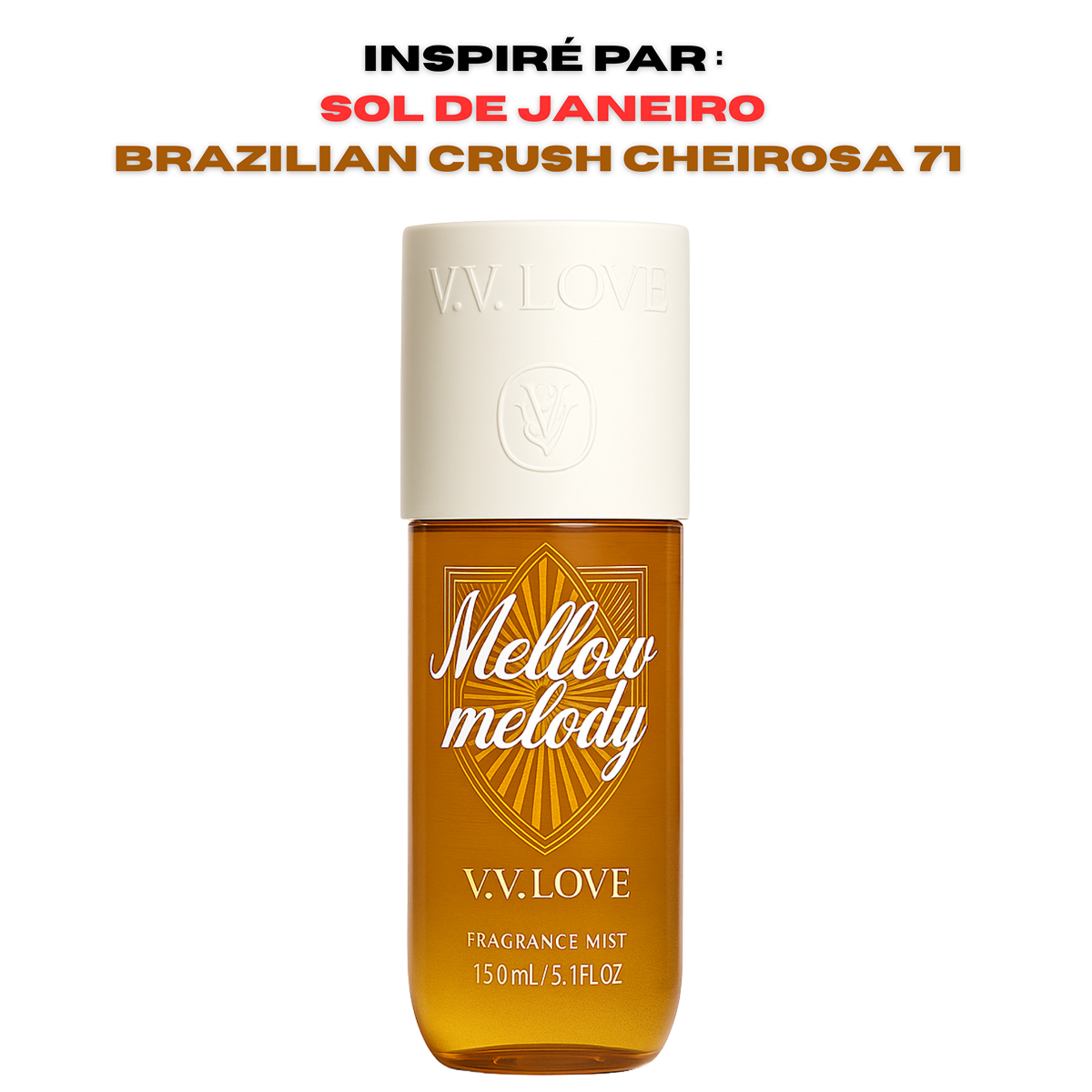 12*150ml Vv Love - Mellow Melody - Fragrance Mist for Women