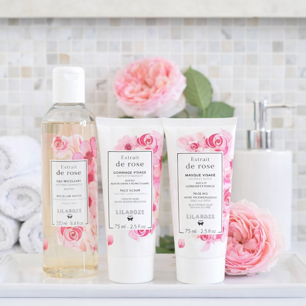 Lilaroze Paris - Face Mask Extract of Rose Hydrate et Tonifie