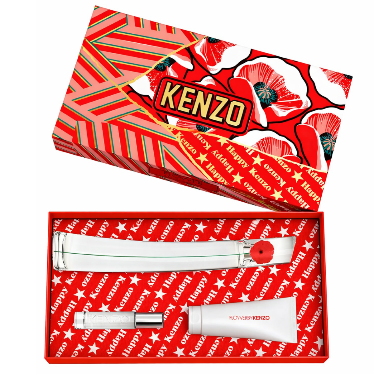 Kenzo - Gift Set Flowers Eau de Parfum 100ml + Body Lotion 75ml + EDP 10ml