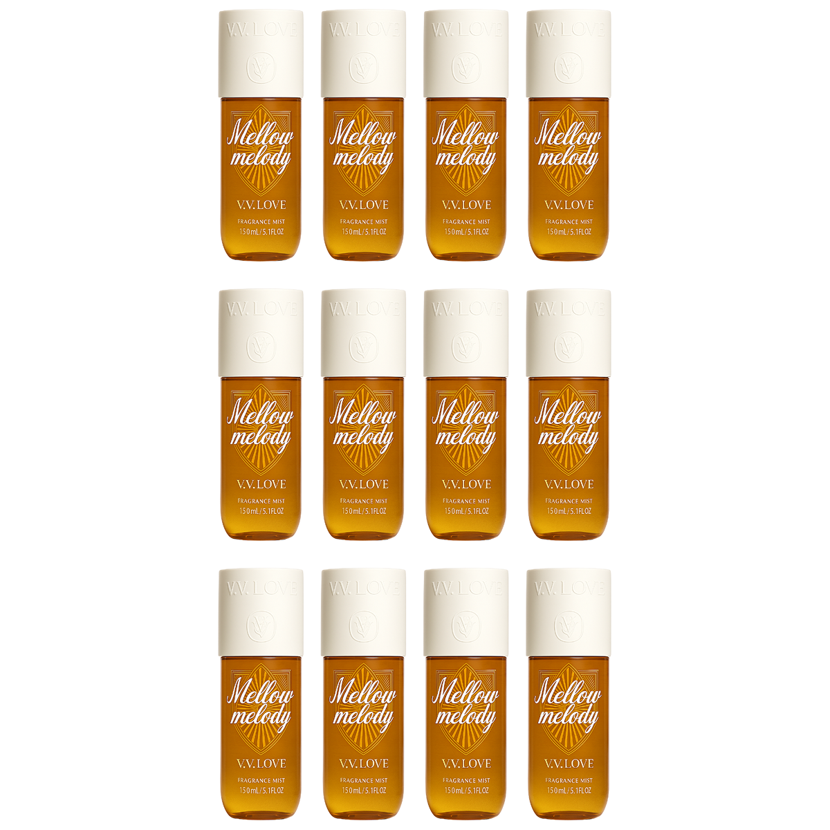 12*150ml Vv Love - Mellow Melody - Fragrance Mist for Women