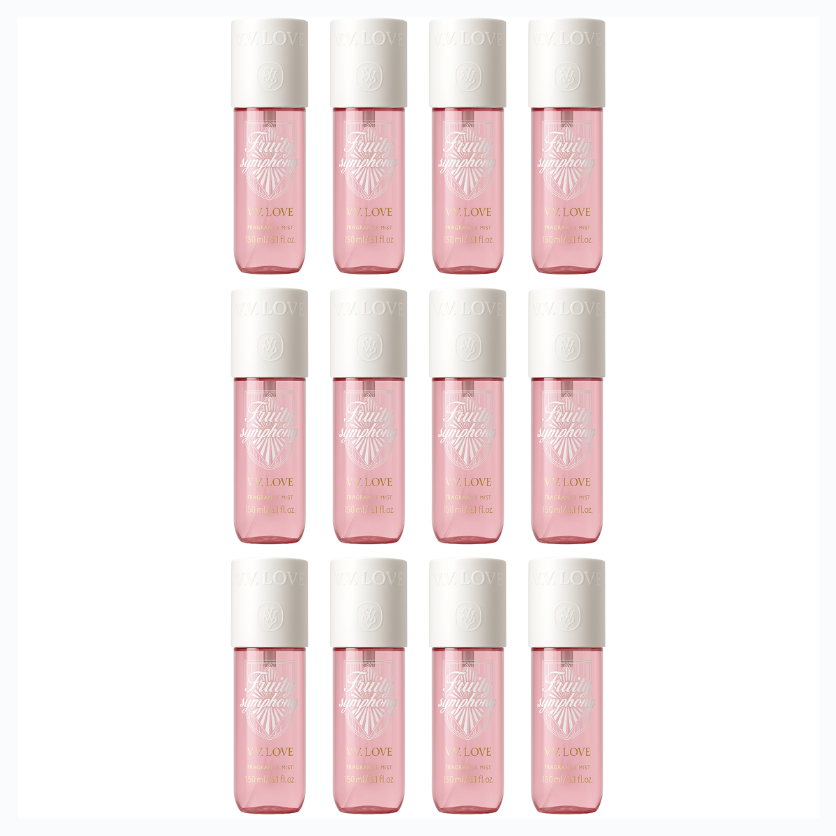 12*150ml Vv Love - Fruity Symphony - Fragrance Mist for Women