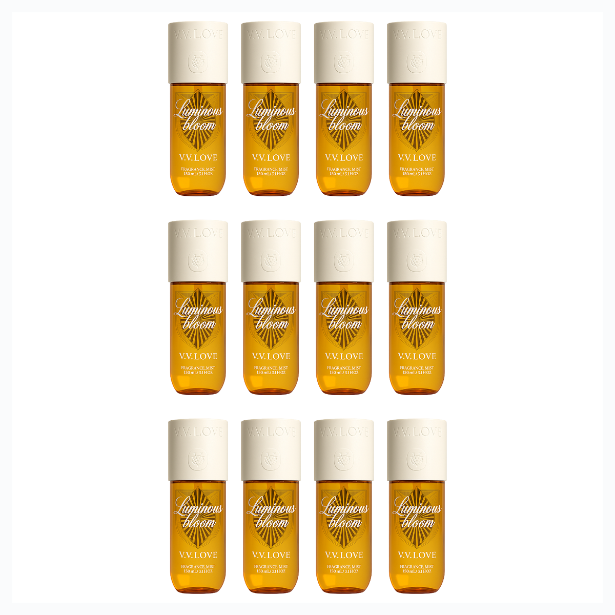 12*150ml Vv Love - Luminous Bloom - Fragrance Mist for Women