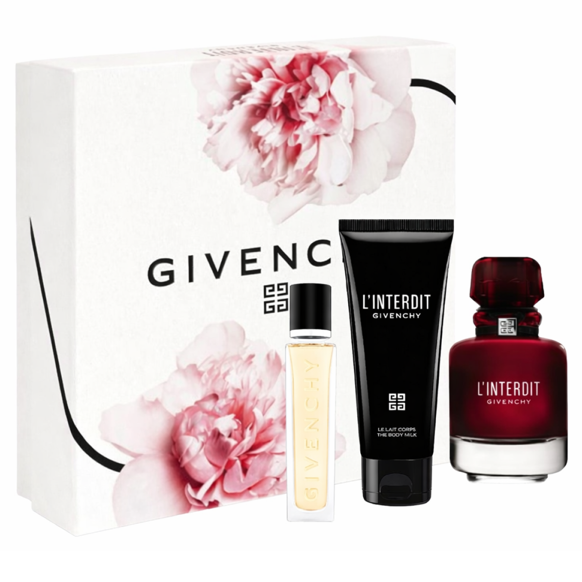 Givenchy - Gift Set L'interdit Rouge Parfum 80ml + 12.5ml + Body Lotion 75ml