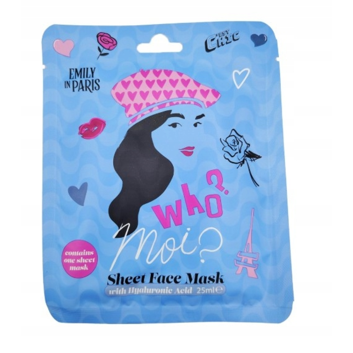 25ml Emily in Paris - Sheet Face Mask With Hyaluronic Acid