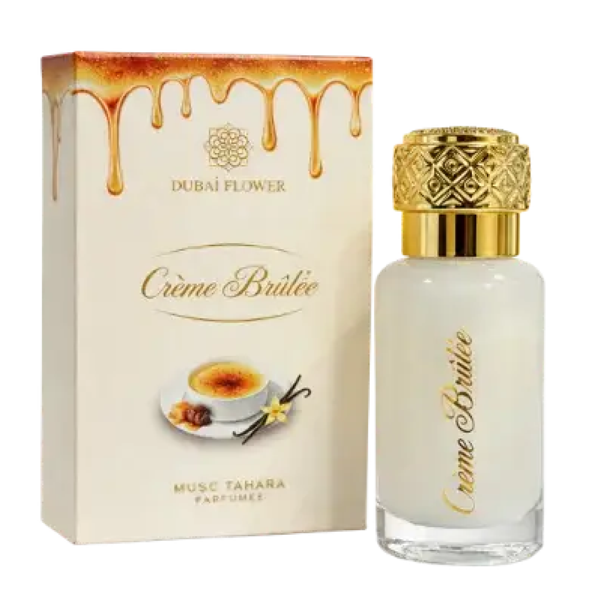 12ml Dubaï Flower - Musc Tahara Crème Brûlée - Concentrée de Parfum Mixte