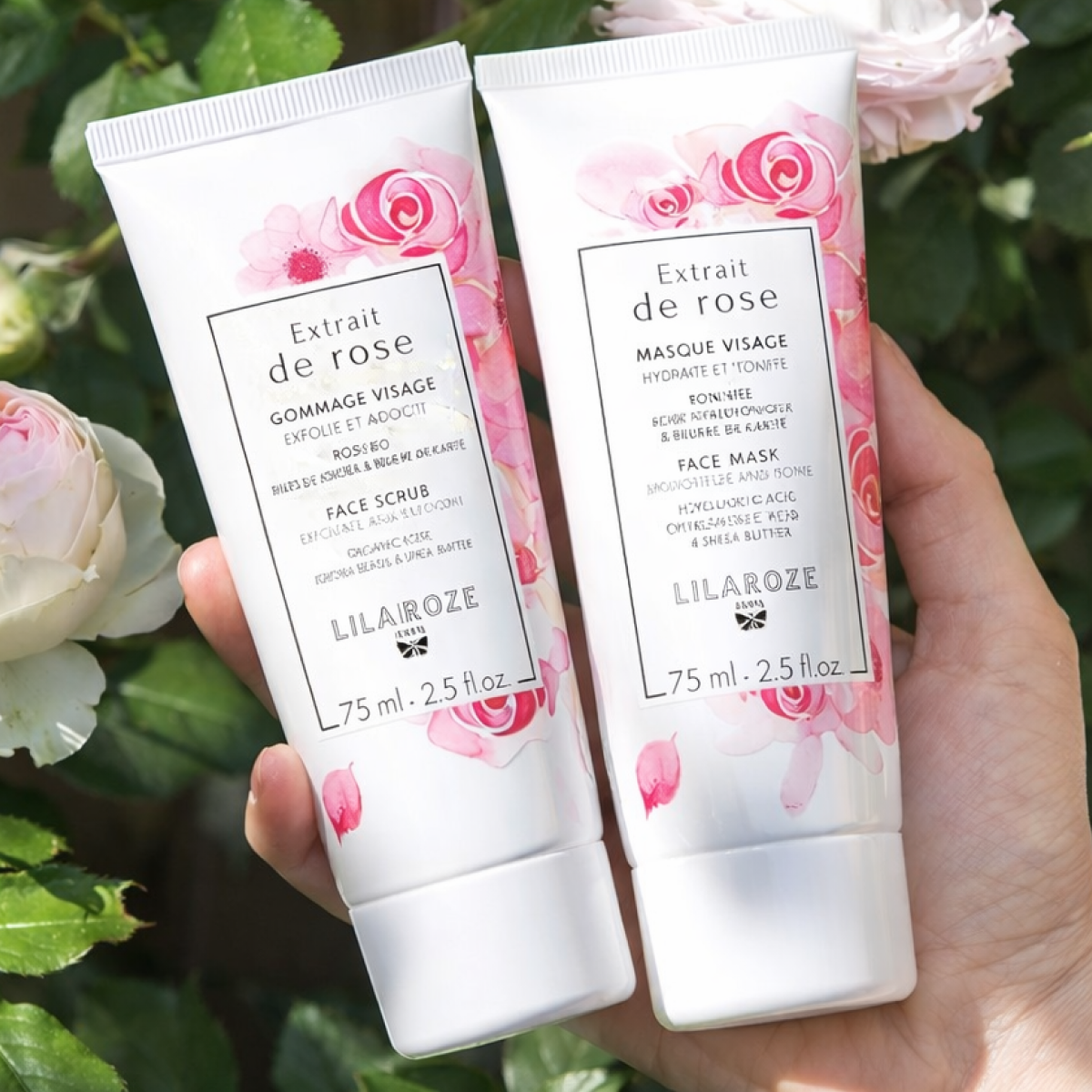 Lilaroze Paris - Face Mask Extract of Rose Hydrate et Tonifie