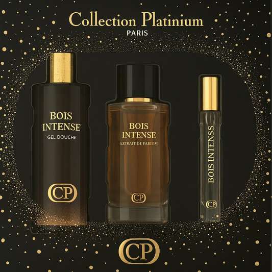 Collection Platinium - Gift Set Bois Intense Perfume Extract 100ml + Shower Gel 250ml + Extrait 10ml