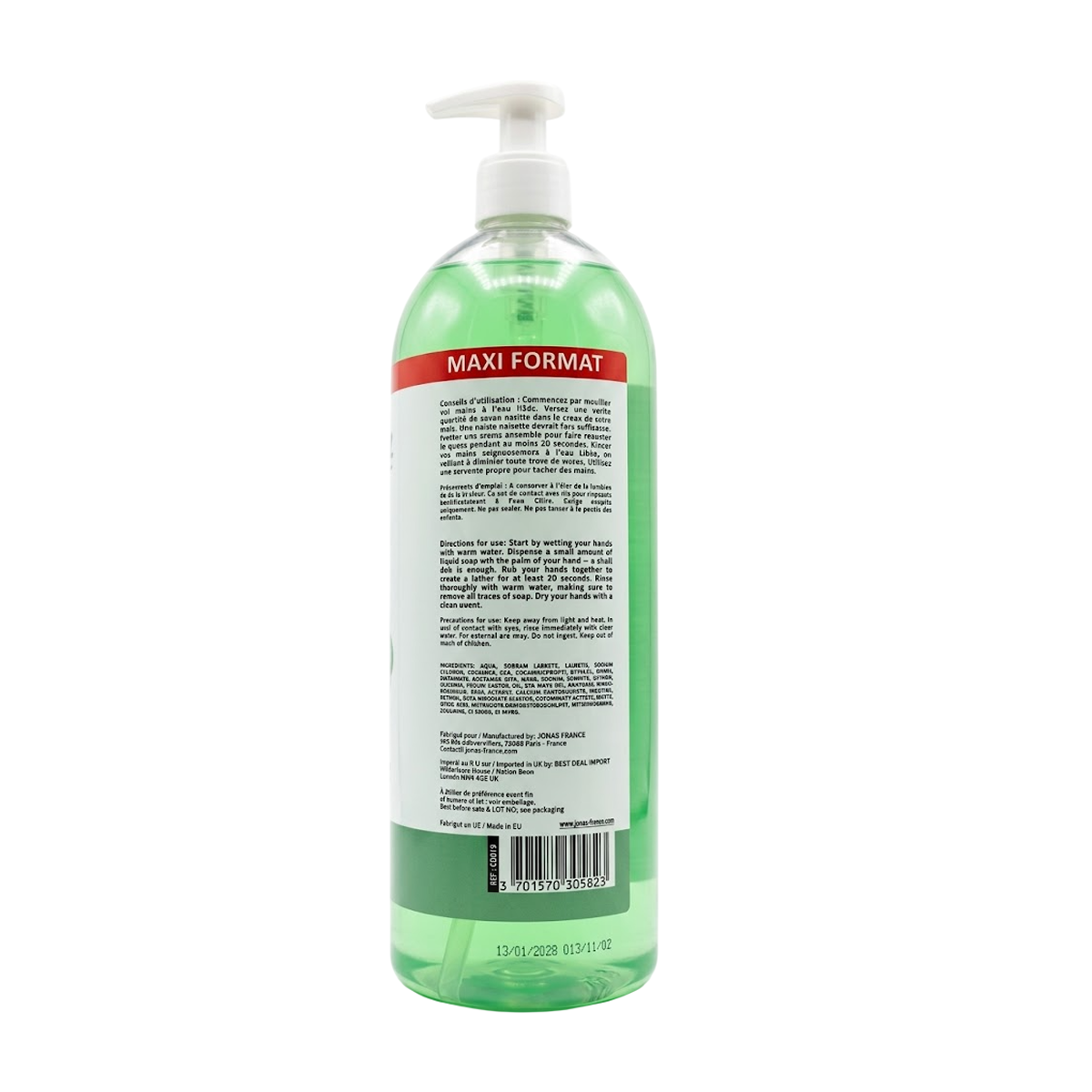 1 l Cosiderm - Aloe Vera - Savon Liquide Maxi Format