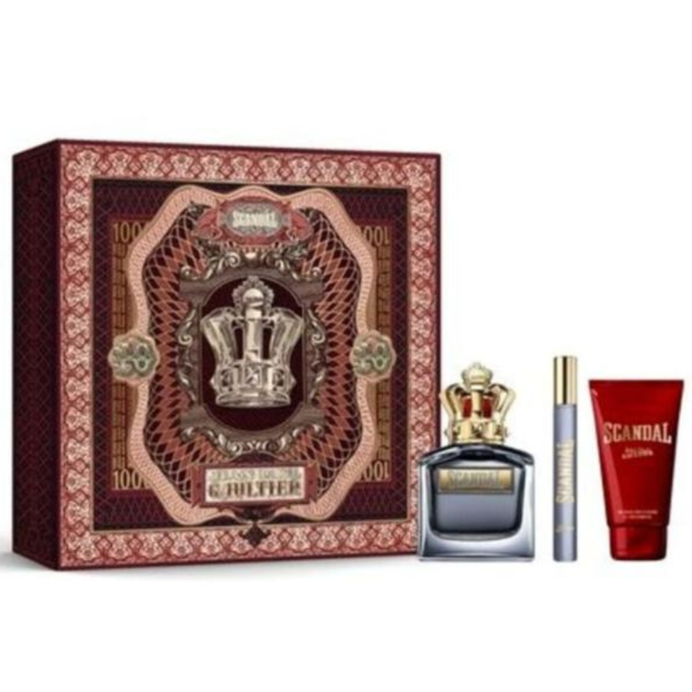 Jean Paul Gaultier - Scandal For Him - EDT Set 100ml + Mini 10ml + Gel 75ml