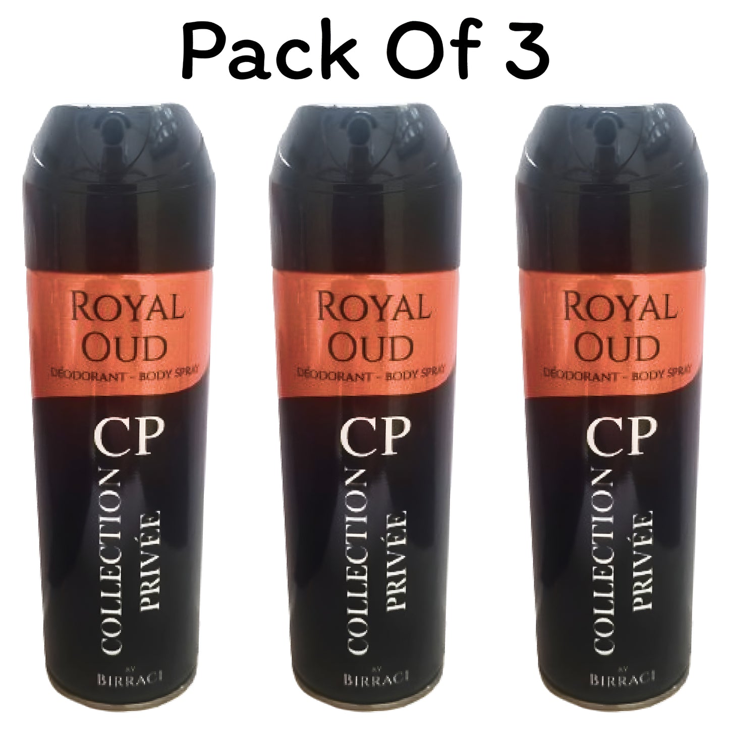 3*200ml Collection Privée - Royal Oud - Déodorant pour homme