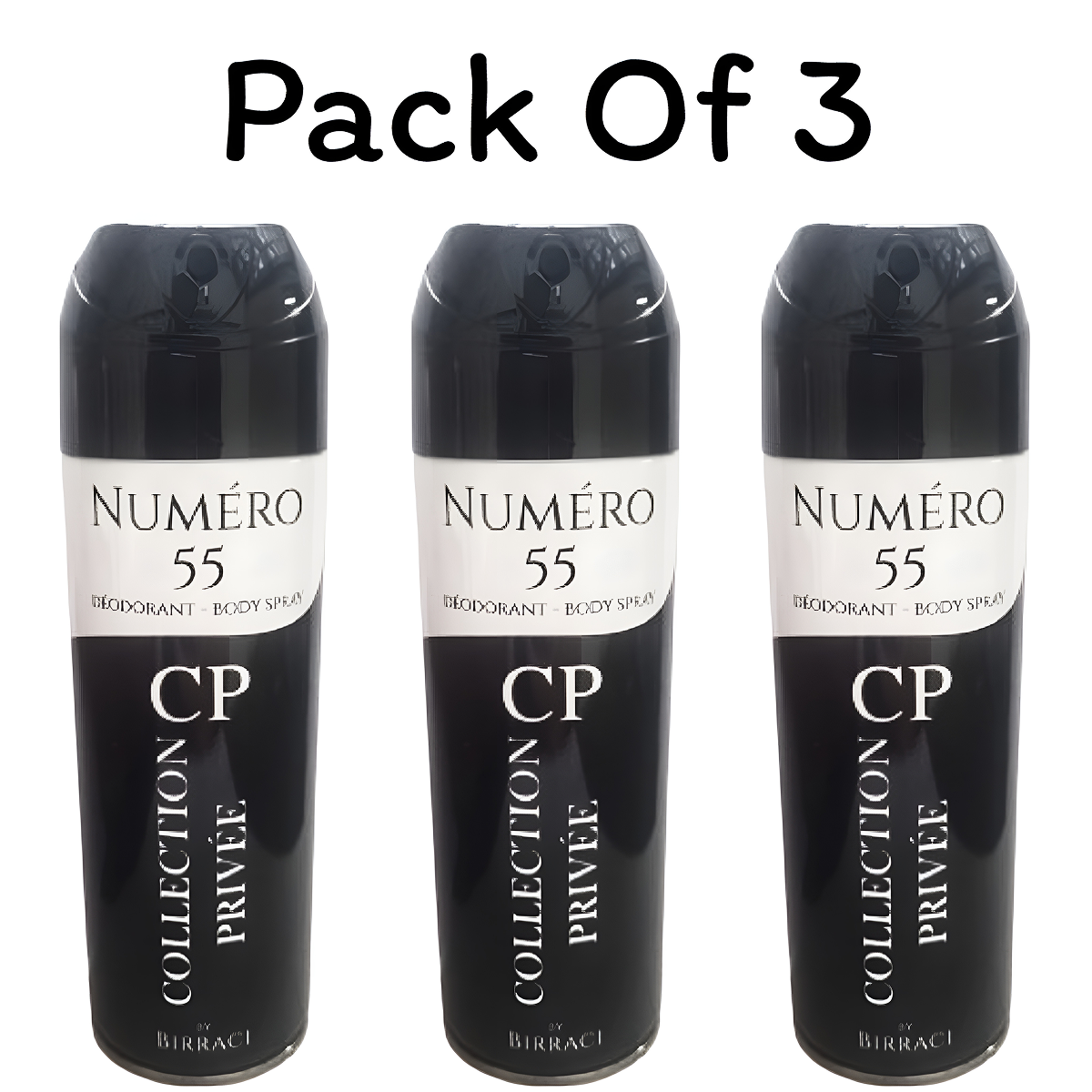 Collection Privée - Numéro 55 - Déodorant pour homme 3 * 200ml