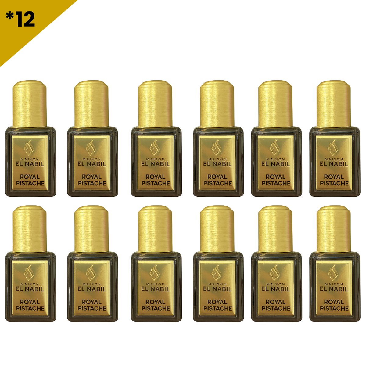 12*5ml el Nabil - Royal Pistache - Parfum Concentrate Sans Alcool