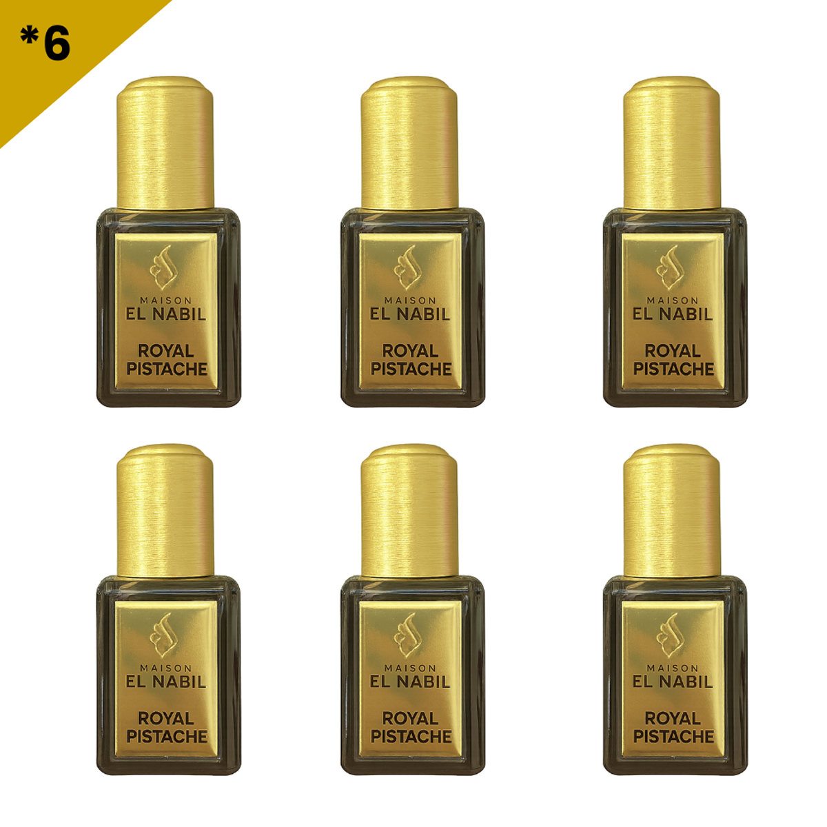12*5ml el Nabil - Royal Pistache - Parfum Concentrate Sans Alcool