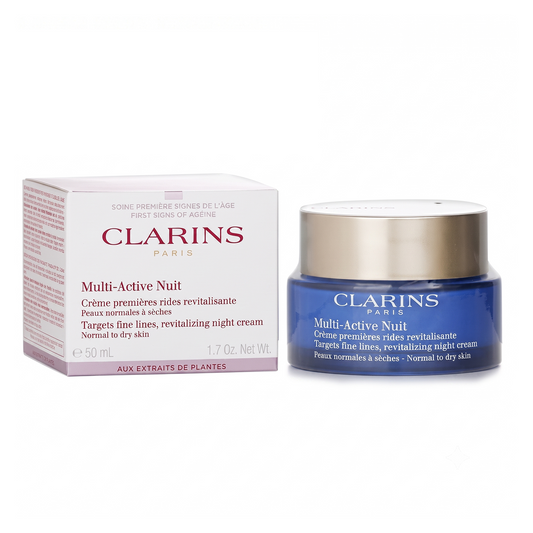 Clarins - Multi - Active Night - Crèmes Premières Rides Revitalisante pour Normal to Dry Skin