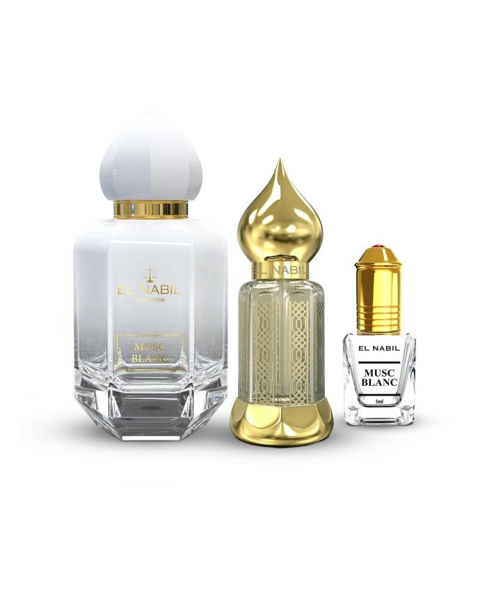 El Nabil - Musc Blanc - Prestige Gift Set 65ml + 12ml Perfume +5ml