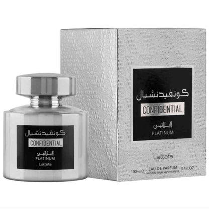 Parfums Confidential Platinum by Lattafa mixed 100 ml