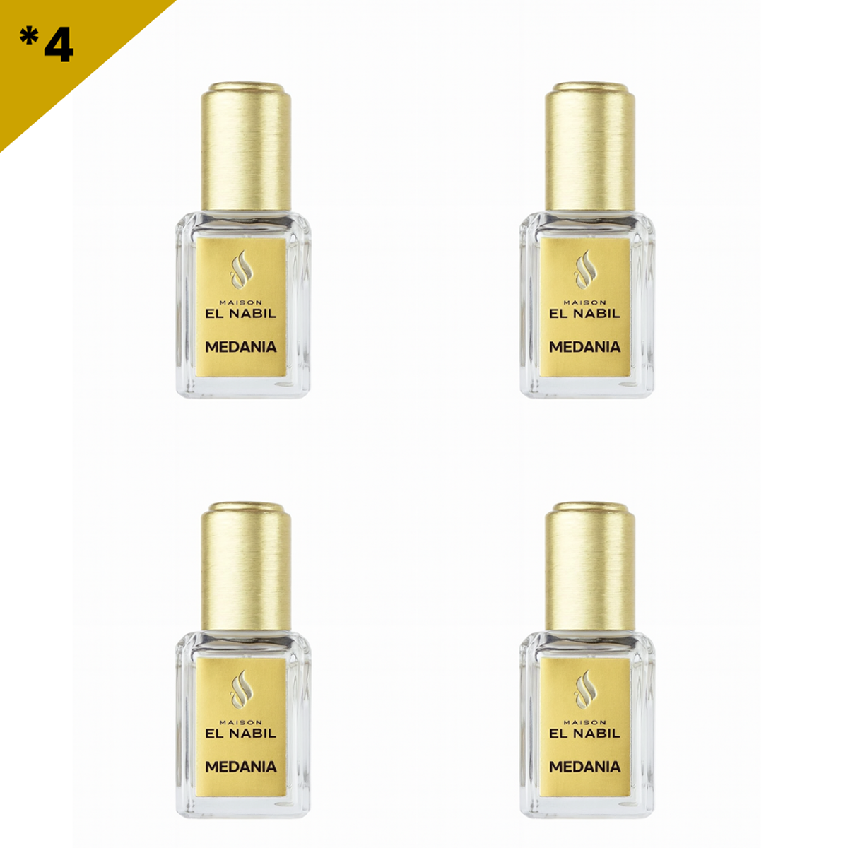 12*5ml el Nabil - Medania - Parfum Concentrate Sans Alcool