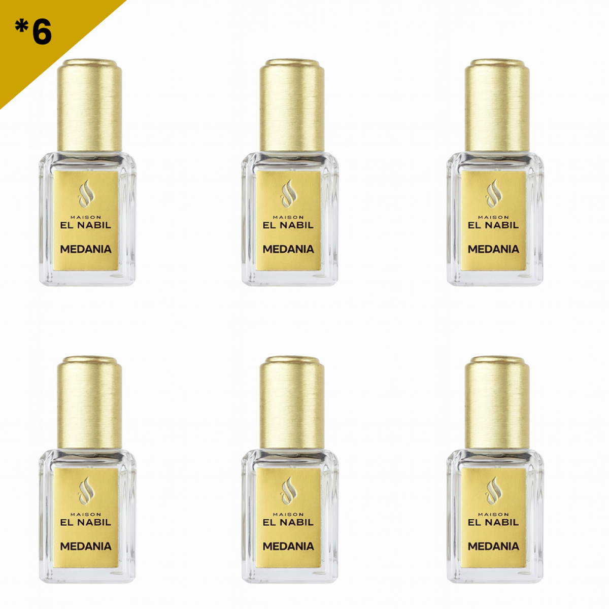 12*5ml el Nabil - Medania - Parfum Concentrate Sans Alcool