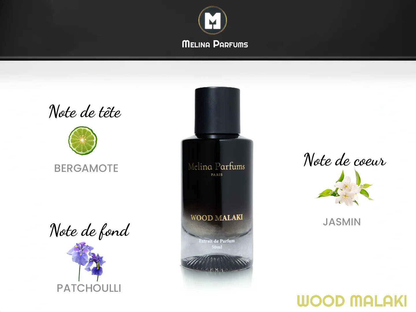 Melina Parfums - Wood Malaki - Mixed Perfume Extract