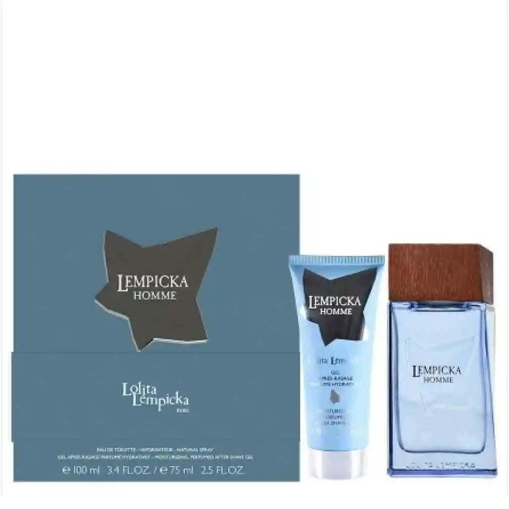 Lolita Lempicka Men's Cosmetic Gift Set Eau de Toilette + After Shave Gel 75ml 100ml