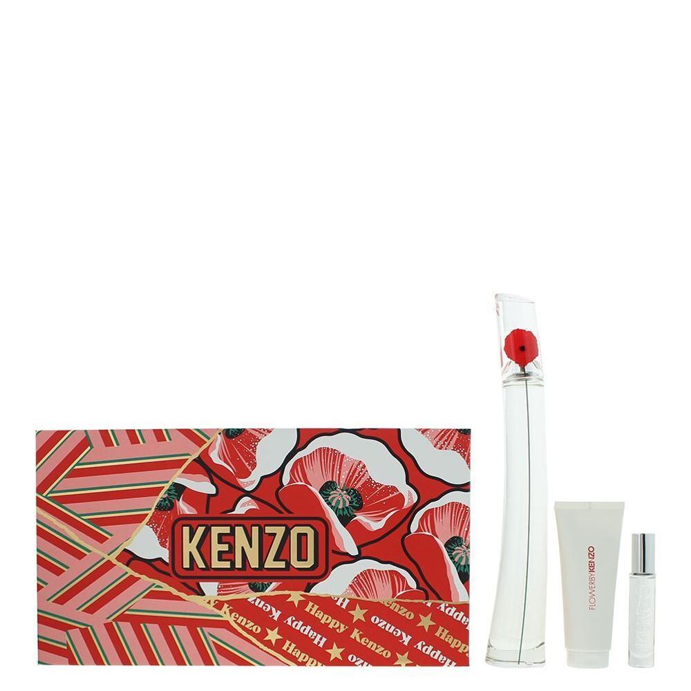 Kenzo - Flowers Gift Set Eau de Parfum 100ml + Body Lotion 75ml + EDP 10ml