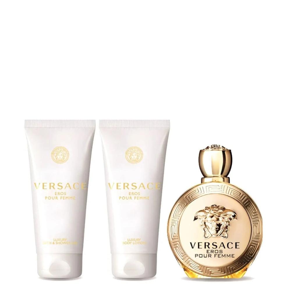 Versace - Gift Set Eros for Women EDP 100ml + Lait Body 100ml + Shower Gel 100ml + Sac