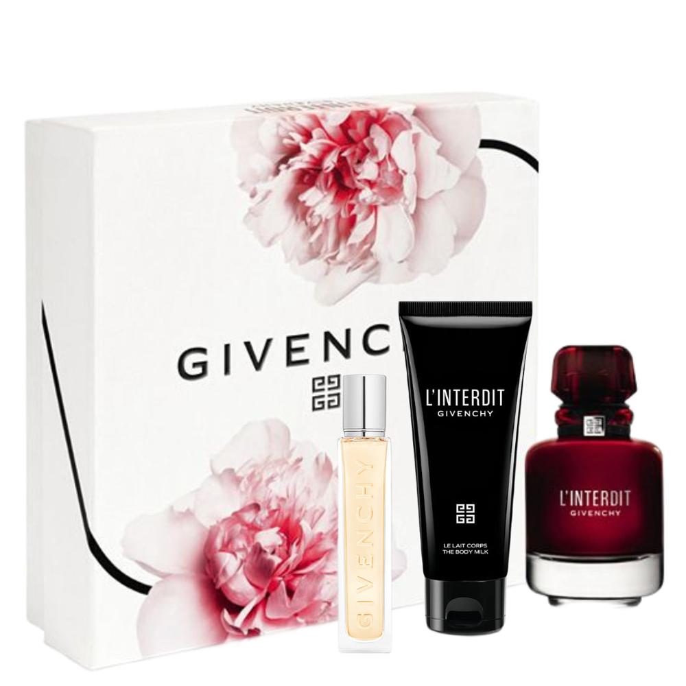 Cosmetic Kits Set L'interdit Rouge Parfum + 12.5ml + Body Milk 75ml from the brand Givenchy mixed 80ml