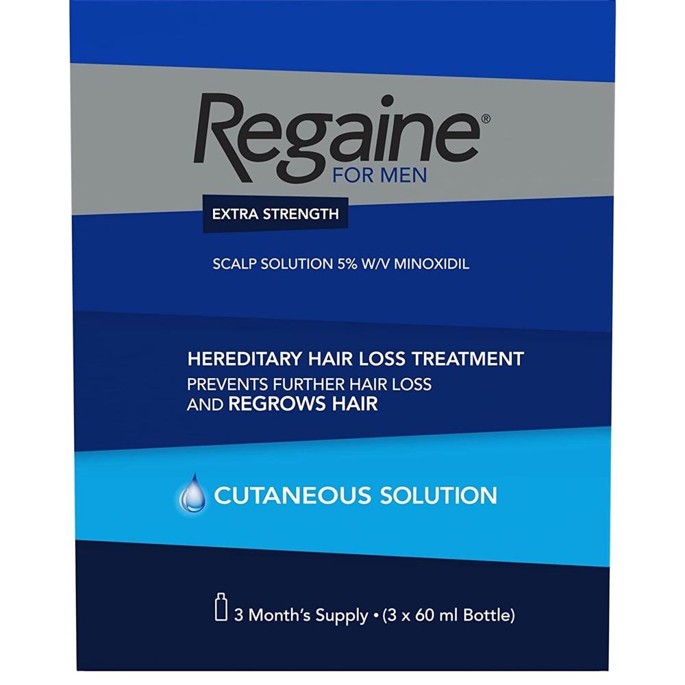 Cosmétiques Extra Strangth 5% Minoxidil 3mois D'utilisations 3* de la marque Regaine mixte 73ml