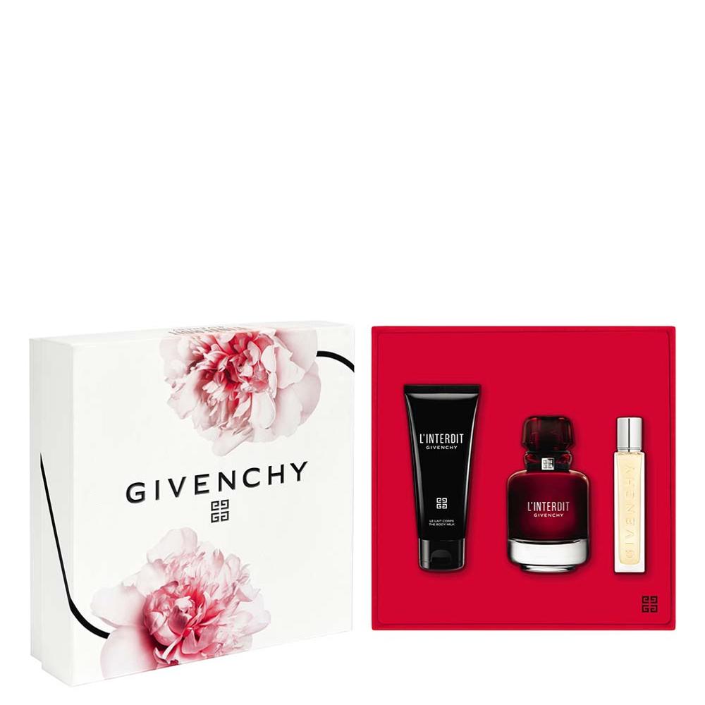 Cosmetic Kits Set L'interdit Rouge Parfum + 12.5ml + Body Milk 75ml from the brand Givenchy mixed 80ml