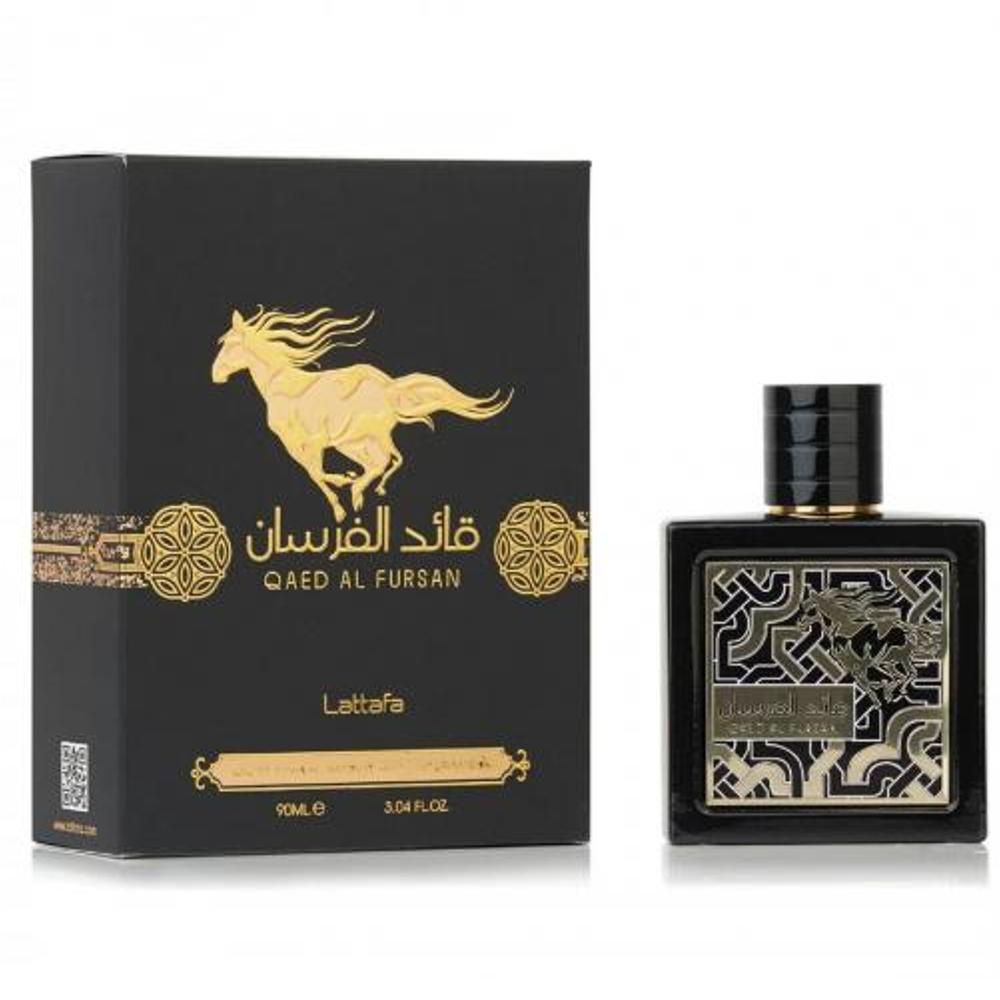 Perfume Qaed Al Fursan Black by Lattafa mixed 90 ml